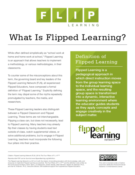 What Is Flipped Learning 